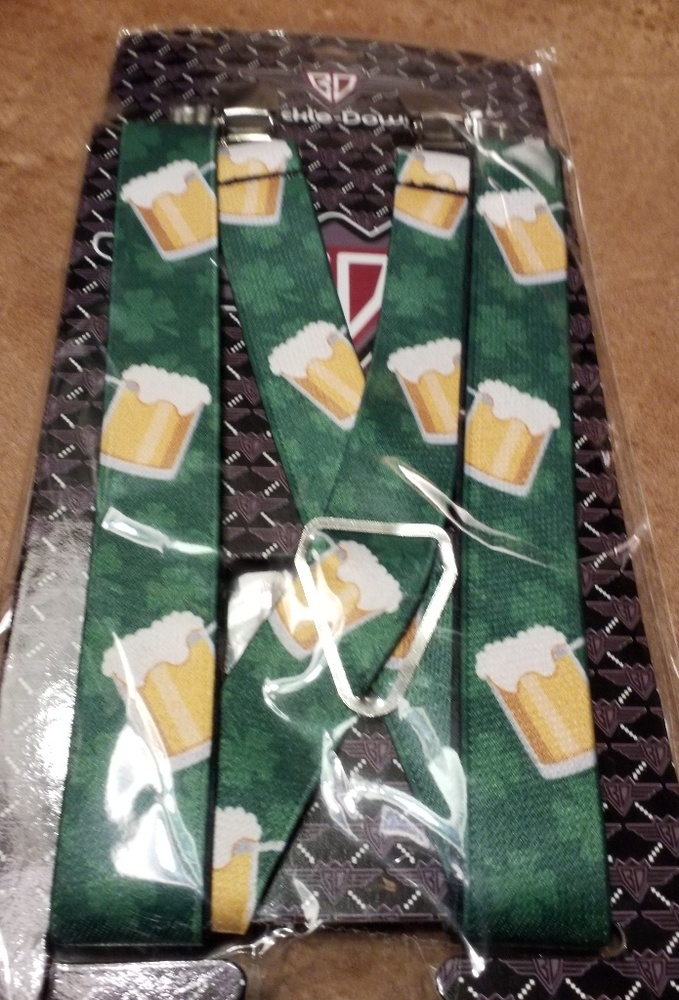 ⭐️4/$20 Suspenders Shamrocks and Beer Mugs